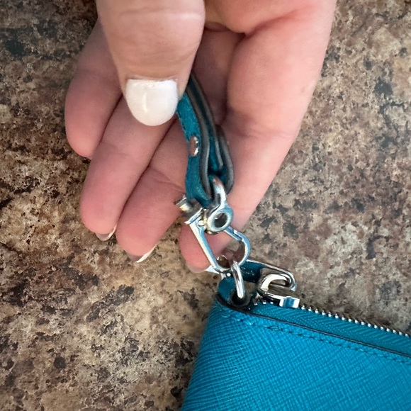 Michael Kors Teal Wristlet - Picture 3 of 4